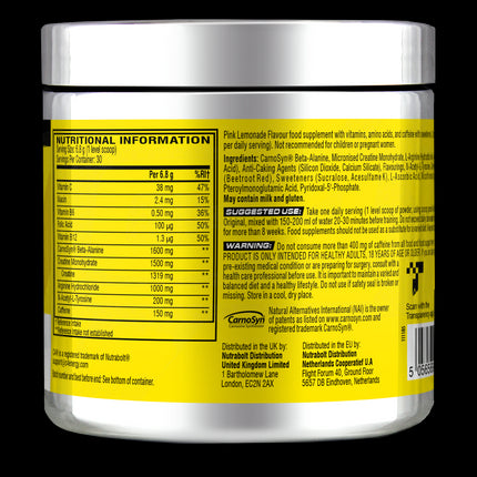 Nutrabolt UK - C4 Original Pre Workout 30sv - Pink Lemonade - 204g